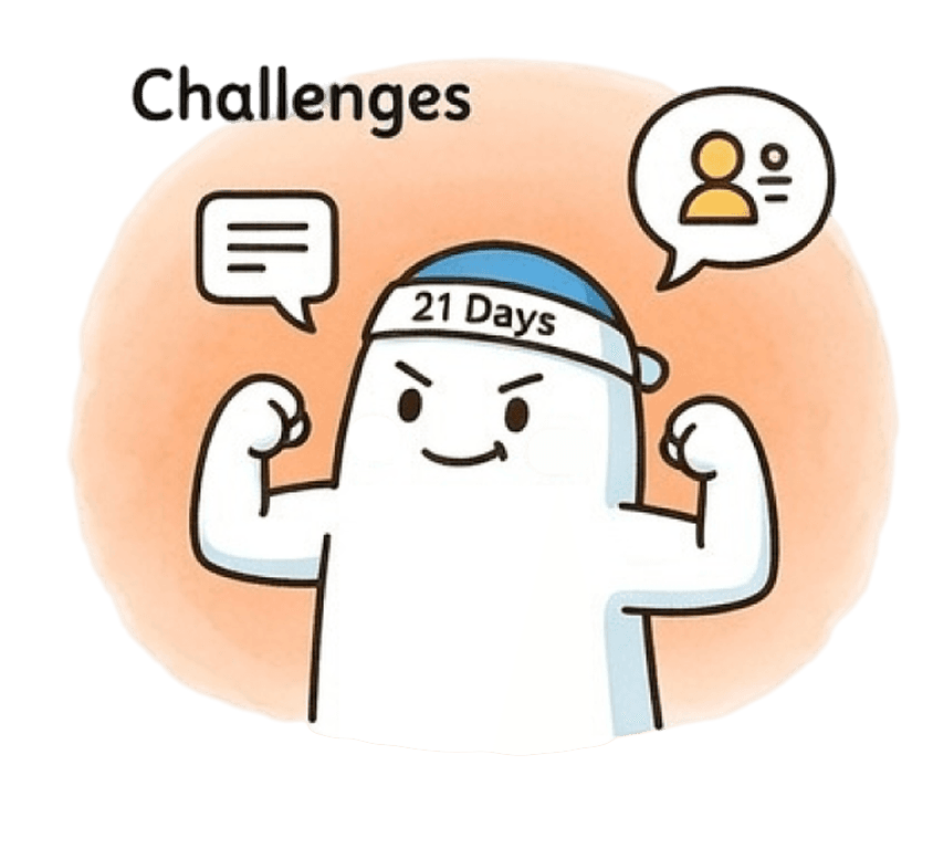 Challenges mascot illustration